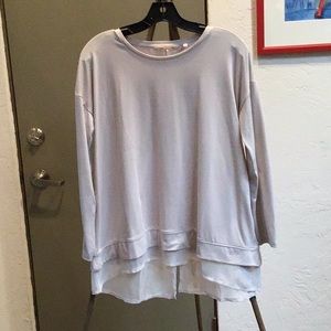 ❌❗️SOLD❌❗️Pull-over with hem chiffon detail